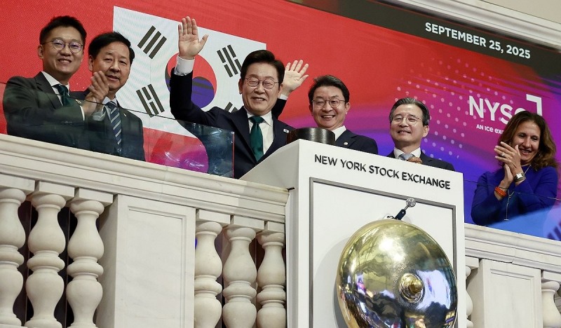 이재명 대통령, 뉴욕 증권거래소 방문(사진=연합뉴스)