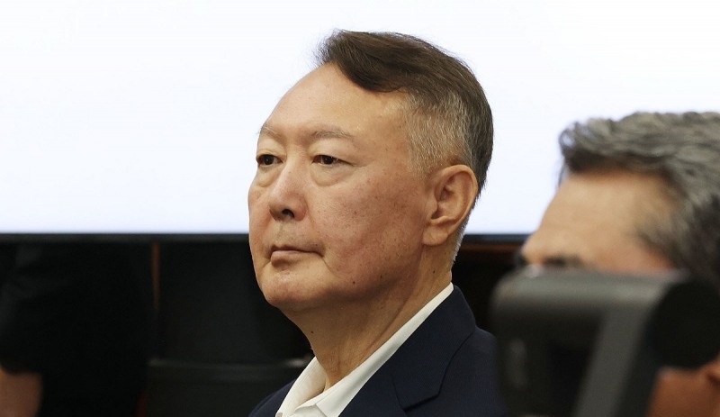 '특검기소' 첫 재판에 출석한 윤석열(사진=연합뉴스)