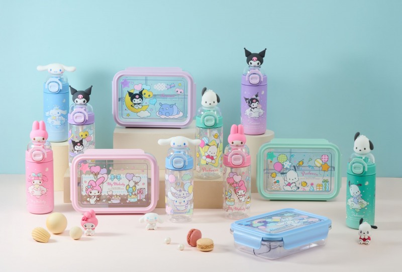 락앤락, 스쿨핏 산리오캐릭터즈 텀블러와 도시락 3종 출시