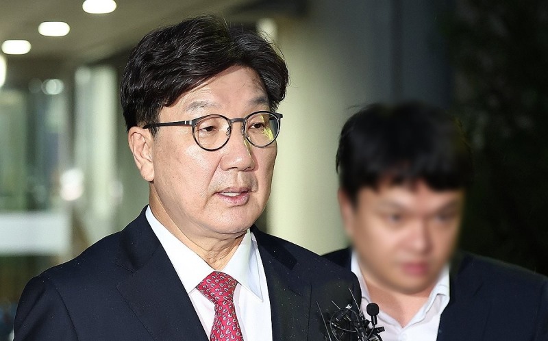 중앙지방법원 나서는 권성동 의원(사진=연합뉴스)