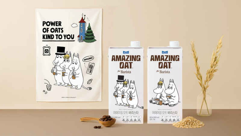 매일유업 어메이징 오트 바리스타 X 무민 캐릭터 에디션 한정 출시
