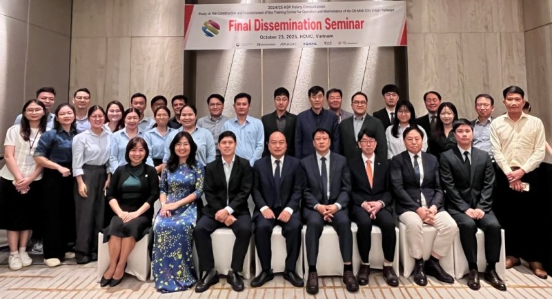 한국철도공사(코레일)가 지난 23일 베트남 호치민시 현지에서 ‘베트남 도시철도 교육센터 설립 KSP’의 최종보고회를 개최했다.(사진=코레일)