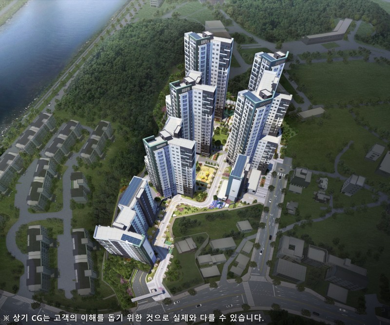 효성해링턴 플레이스 영주 더리버 조감도.