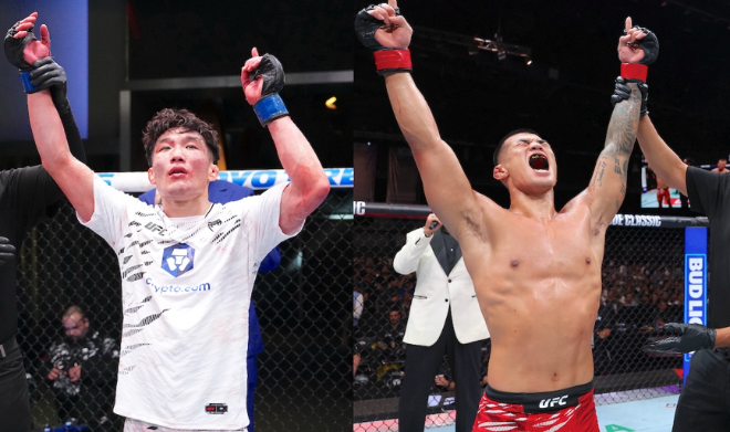 ‘K-머신’ 이창호(31)와 ‘KO’ 고석현(32) 선수. (사진= UFC 한국 미디어 커뮤니케션)