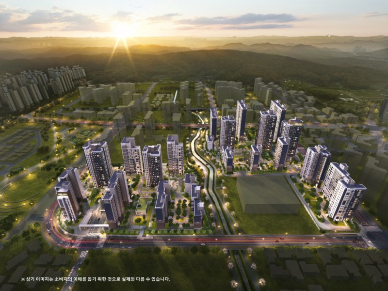 엘리프 한신더휴 수원 조감도.(사진=계룡건설)