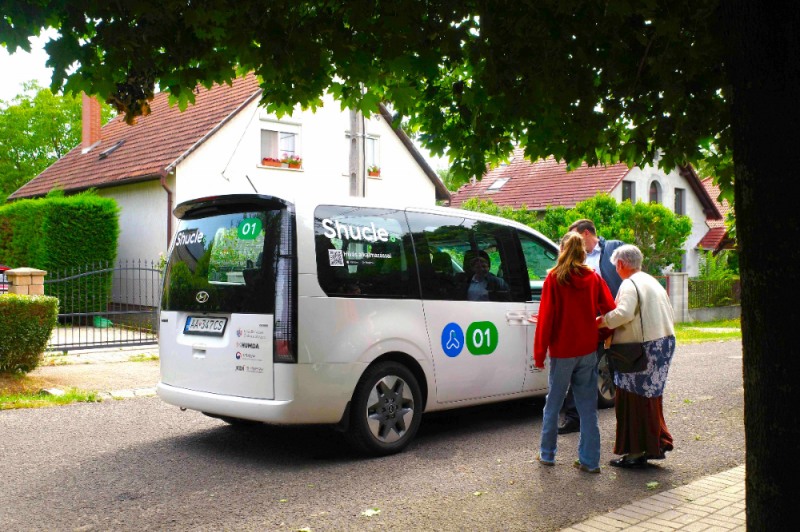 셔클 헝가리 수요응답교통 서비스 시범사업.(사진=현대자동차)