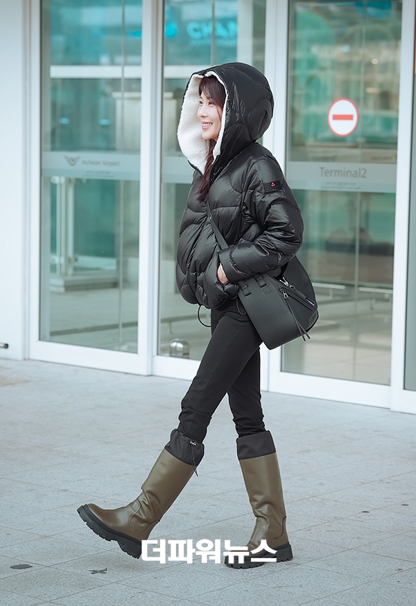 하지원, 인천국제공항 출국