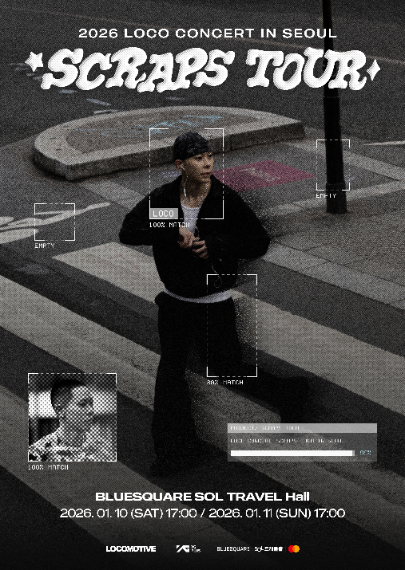 로꼬모티브·YG플러스, 로꼬 단독 콘서트 ‘스크랩스 투어 인 서울’ 공동 제작