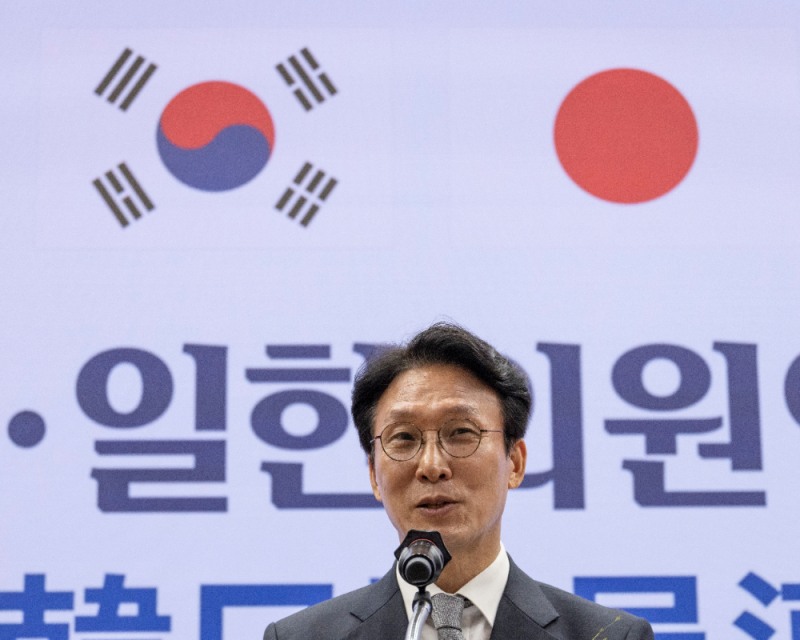 한일ㆍ일한의원연맹 합동총회 개막식 축사하는 김민석 국무총리.(사진=연합뉴스)