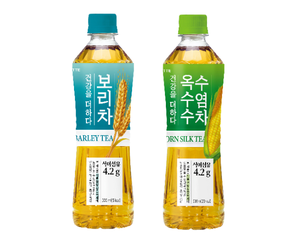 롯데칠성음료, '더하다 보리차·옥수수수염차' 패키지 리뉴얼로 기능성 강조