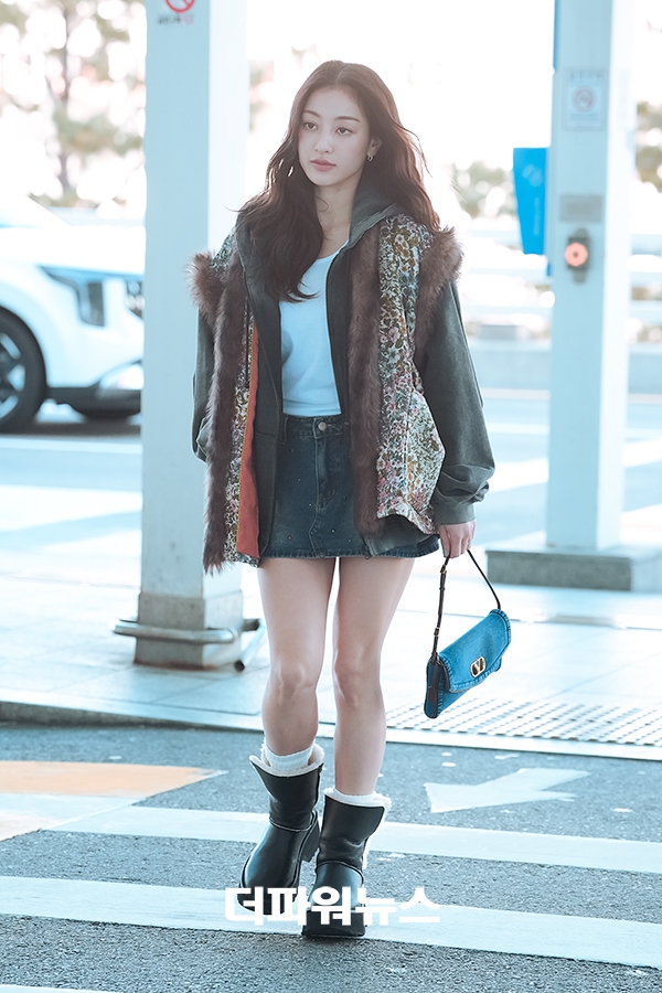 트와이스 지효, 인천국제공항 출국