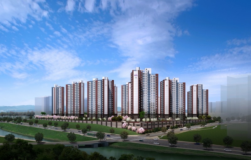 이천 중리 B3블록 금성백조 예미지 주경투시도