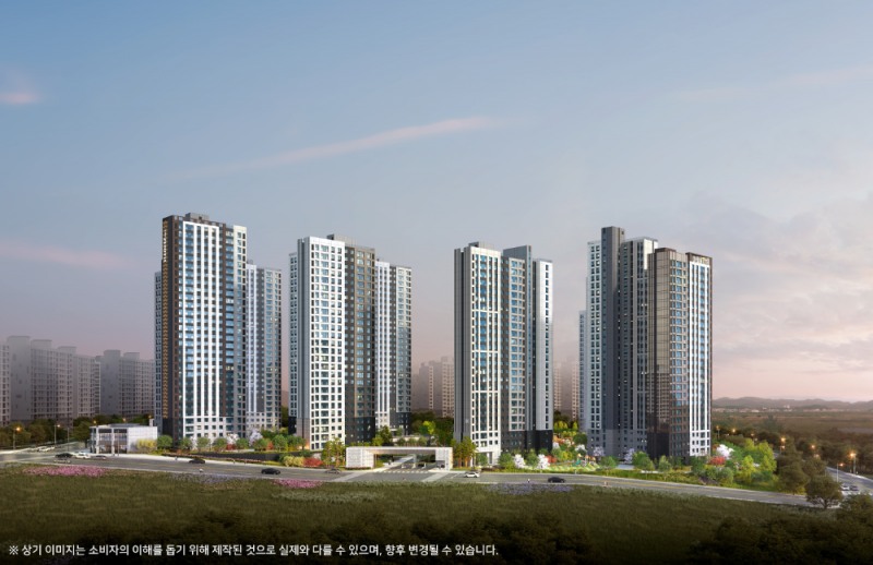 두산위브더제니스 센트럴 천안 투시도.