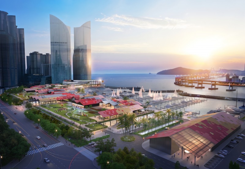 수영만 요트경기장 재개발 조감도. (사진=부산시 제공)