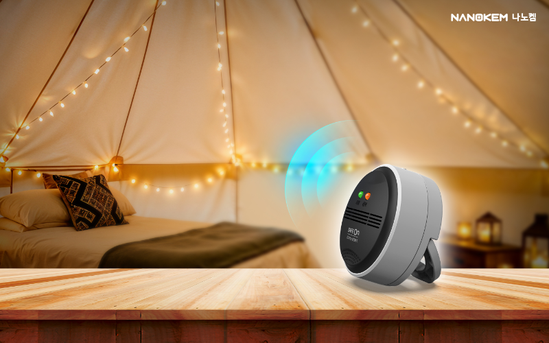 귀뚜라미그 나노켐, 캠핑용 ‘세이프온 일산화탄소 경보기 스탠드형’ 출시