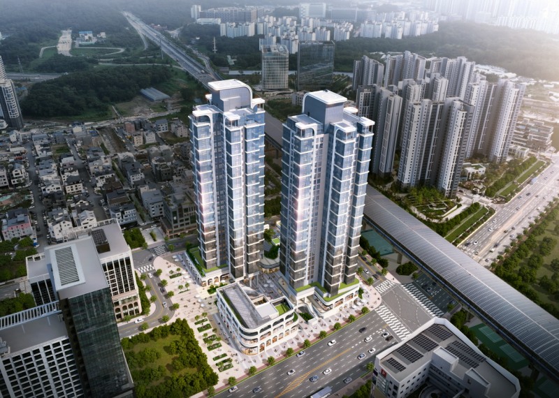 해링턴 스퀘어 과천 조감도.