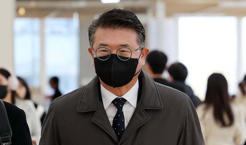 장상윤 전 수석 특검 출석(사진=연합뉴스)