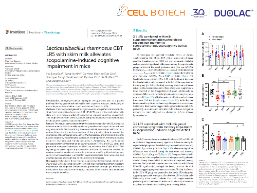 쎌바이오텍, 특허 유산균 CBT-LR5 인지기능 개선 메커니즘 규명