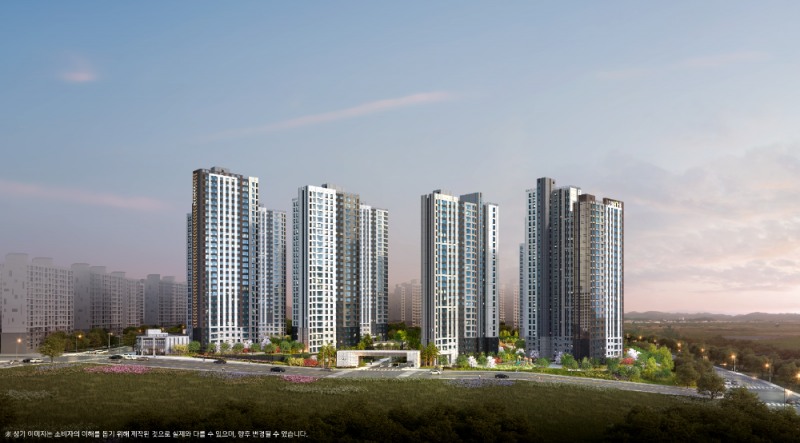 두산위브더제니스 센트럴 천안 투시도.