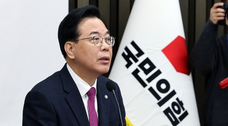 의원총회 발언하는 송언석 원내대표(사진=연합뉴스)