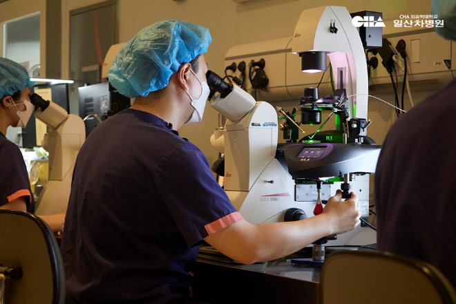 일산차병원 난임센터 “피에조 이용한 세포질 내 정자 주입술, 기존 방식보다 수정률 ↑”