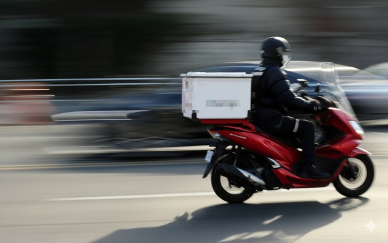 강지현(2023) 연구에 따르면 오토바이 운전자의 난폭운전 경향 점수는 승용차 운전자의 1.4배에 달하며, 15개 위험행동 항목 중 14개에서 유의미한 차이를 보였다. 연구진은 오토바이의 단속 회피 용이성과 시간 압박, 위반 전력 등이 난폭운전을 부추긴다고 진단하며, 승용차와 분리된 전용 단속·교육 정책이 시급하다고 강조했다. / 이미지 디자인=로이슈 AI 디자인팀