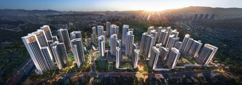 장위15구역 재개발사업 투시도.(사진=현대건설)