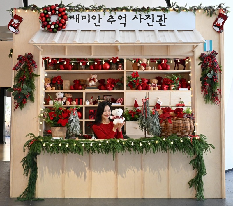 래미안갤러리, 아파트 크리스마스 모먼트 추억사진관.(사진=삼성물산 건설부문)