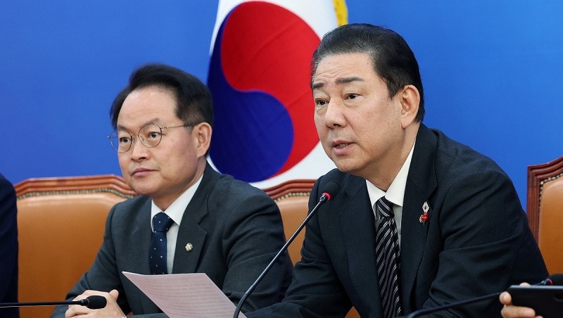 김병기 원내대표, 정책조정회의에서 발언(사진=연합뉴스)