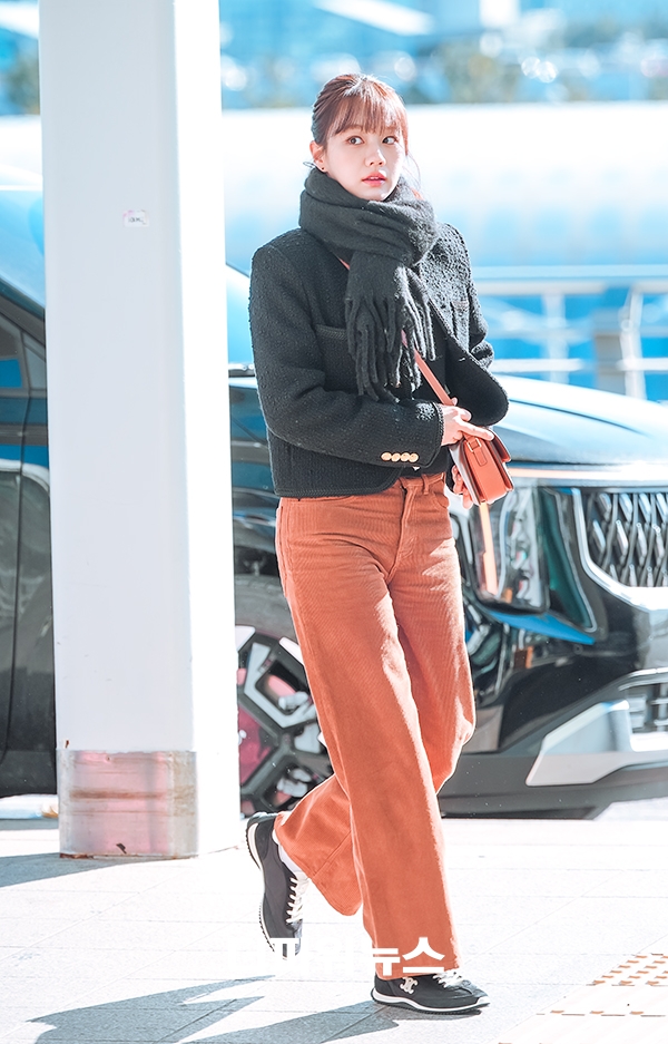 혜리, 인천국제공항 출국