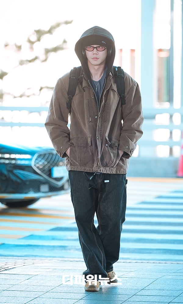 이준영, 인천국제공항 출국