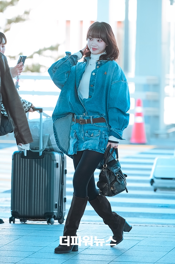 르세라핌 김채원, 인천국제공항 출국