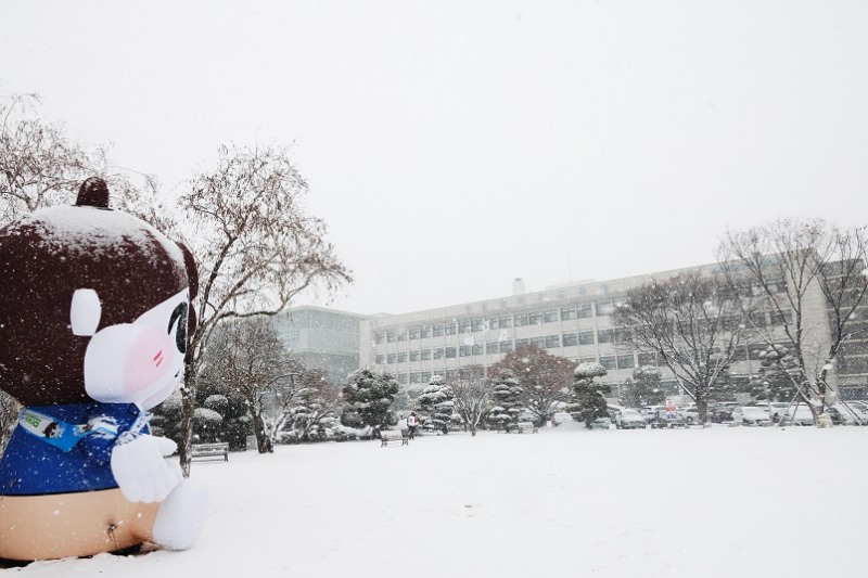 인천시교육청 겨울 전경