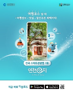 인천 스마트관광 앱 ‘인천e지’, 2025년 이용자 급증·국내외 수상 쾌거