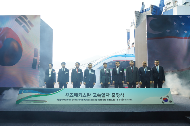 현대로템, 우즈벡 고속철 초도분 조기 출고