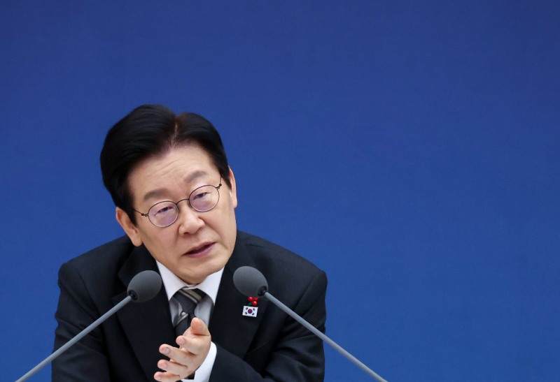 국토부 업무보고 발언하는 이재명 대통령(사진=연합뉴스)