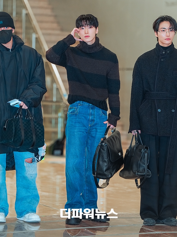 에이티즈 산, 김포국제공항 출국