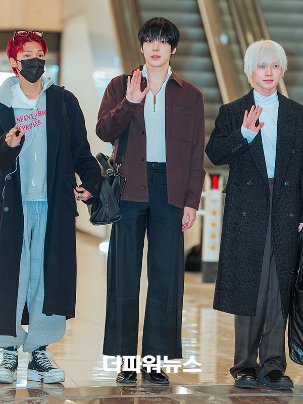 에이티즈 윤호, 김포국제공항 출국