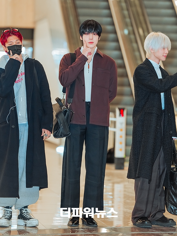 에이티즈 윤호, 김포국제공항 출국