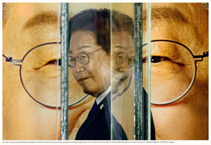 이재명 대통령이 등장하는 타임지 선정 100대 사진(사진=연합뉴스)