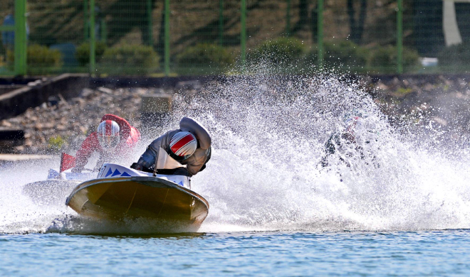 미사경정장에서 열리는 경정 경주 장면. (사진=국민체육진흥공단)