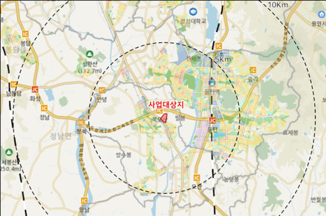 사업 대상지 위치도 / 경기도청