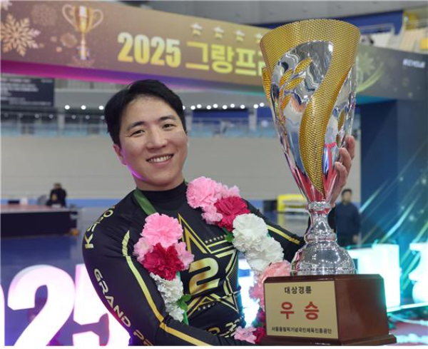 지난 28일, 광명스피돔에서 열린 2025 그랑프리 경륜에서 경륜 최강 임채빈이 3연패를 달성했다(사진=국민체육진흥공단).