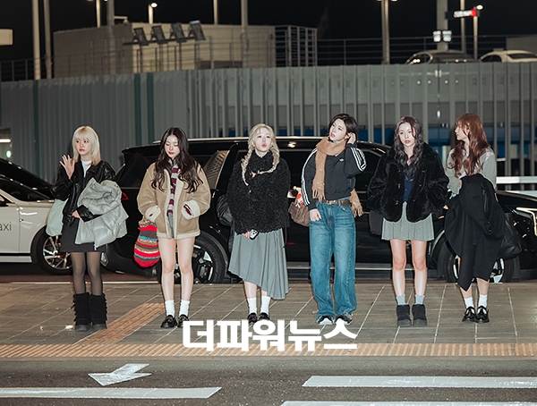 엔믹스, 인천국제공항 출국