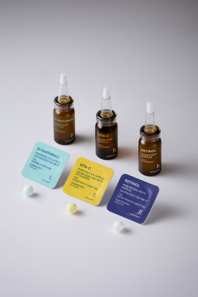 본셉 동결건조 더블샷 앰플키트 라인업.(사진=토니모리)