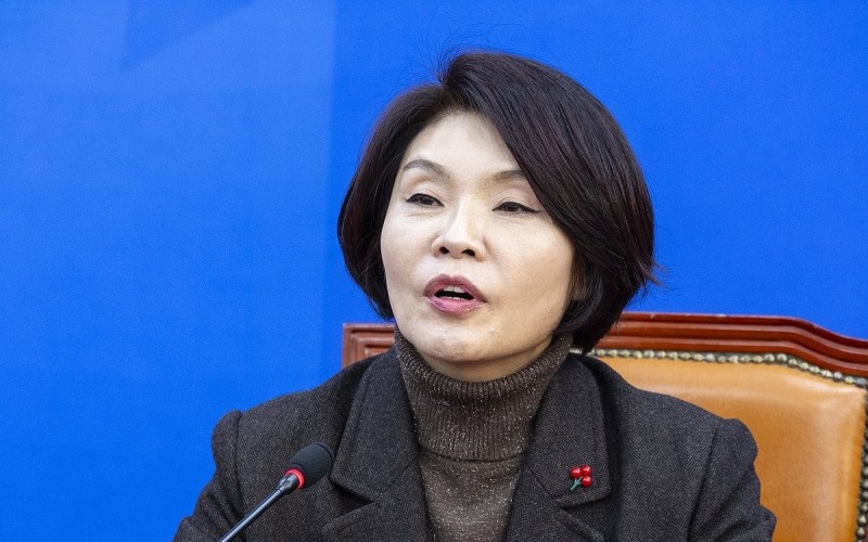 정책조정회의, 발언하는 한정애 정책위의장(사진=연합뉴스)