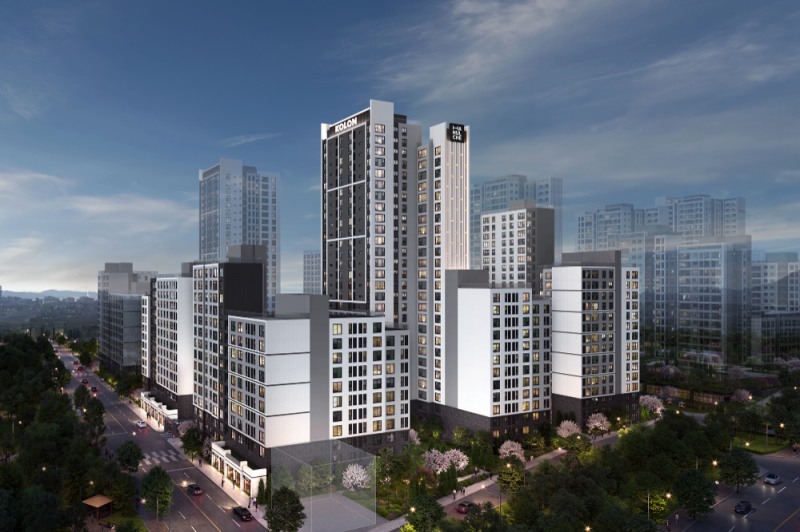 면목역3의8구역 가로주택정비사업 조감도.(사진=코오롱글로벌)