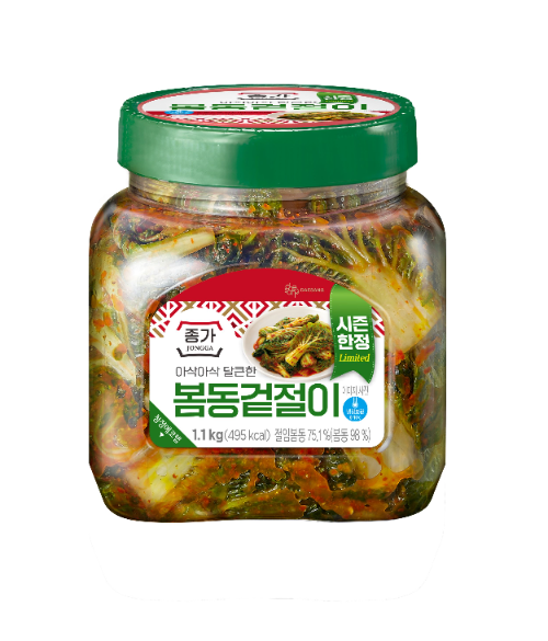 대상 종가, 제철 채소 활용한 시즌 한정 봄동겉절이 출시