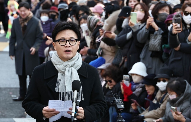 비상계엄 1주년 기자회견 하는 한동훈 전 대표(사진=연합뉴스)