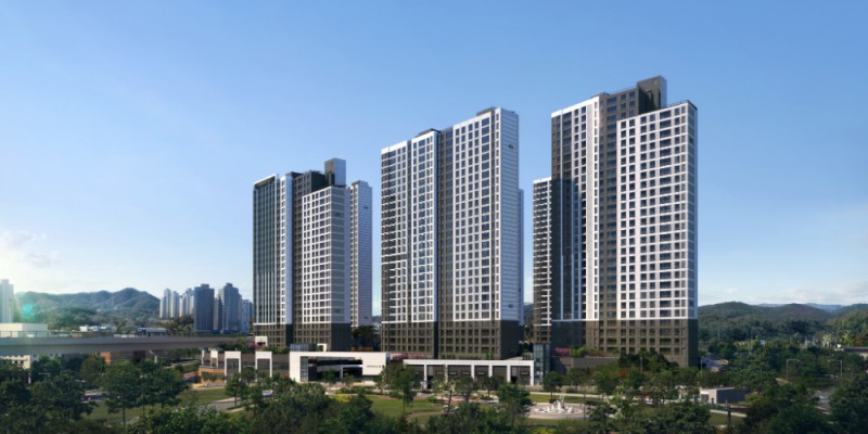 용인 푸르지오 클루센트 투시도.